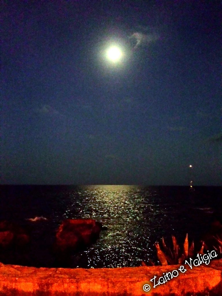 luna riflessa nel mare